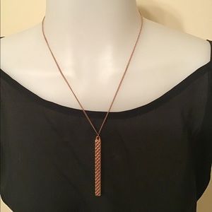 Rose Gold Bar Necklace